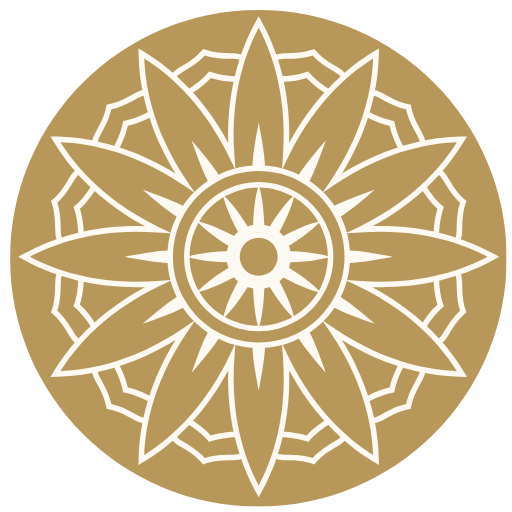 golden mandala icon